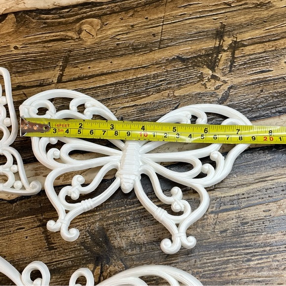 Vintage Homco 7537 butterfly Wall Decor set of 3 - Picture 7 of 16